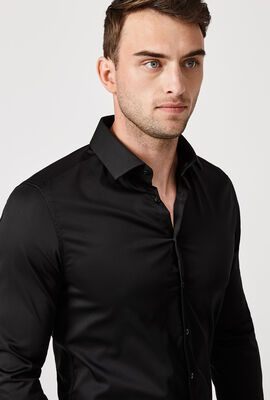 Edisson Long Sleeve Shirt, Black, hi-res